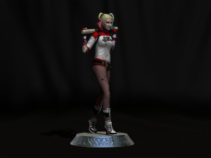 Harley Quinn Suicide Squad file STL-OBJ For 3D printer Modèle 3D