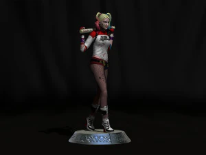 Harley Quinn Suicide Squad file STL-OBJ For 3D printer 3D Model