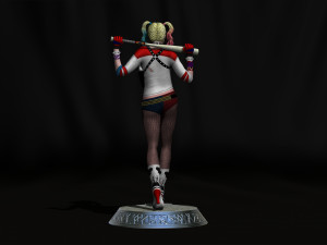 Harley Quinn Suicide Squad file STL-OBJ For 3D printer Modèle 3D