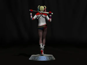 Harley Quinn Suicide Squad file STL-OBJ For 3D printer 3D Model