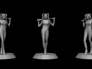 Harley Quinn Suicide Squad file STL-OBJ For 3D printer 3D Model