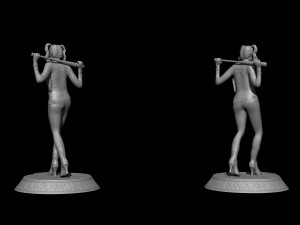 Harley Quinn Suicide Squad file STL-OBJ For 3D printer Modèle 3D