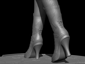 Harley Quinn Suicide Squad file STL-OBJ For 3D printer 3D Model