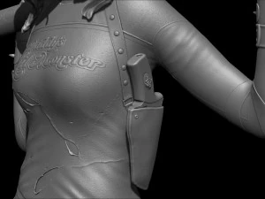 Harley Quinn Suicide Squad file STL-OBJ For 3D printer 3D Model