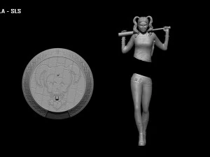 Harley Quinn Suicide Squad file STL-OBJ For 3D printer 3D Model