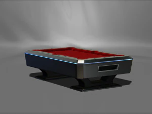 Modern Pool table complete with accessories 15 scale Printing Miniature Assembly File S 3D Print Model