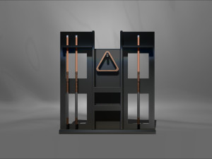 Modern Pool table complete with accessories 15 scale Printing Miniature Assembly File S 3Dプリントモデル