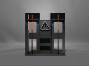 Modern Pool table complete with accessories 15 scale Printing Miniature Assembly File S 3D Print Model