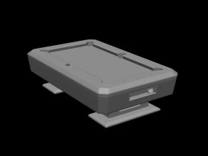 Modern Pool table complete with accessories 15 scale Printing Miniature Assembly File S 3D Print Model