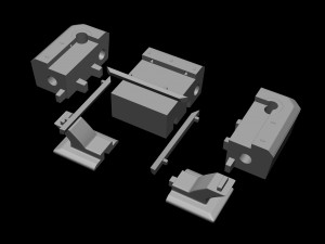 Modern Pool table complete with accessories 15 scale Printing Miniature Assembly File S 3Dプリントモデル