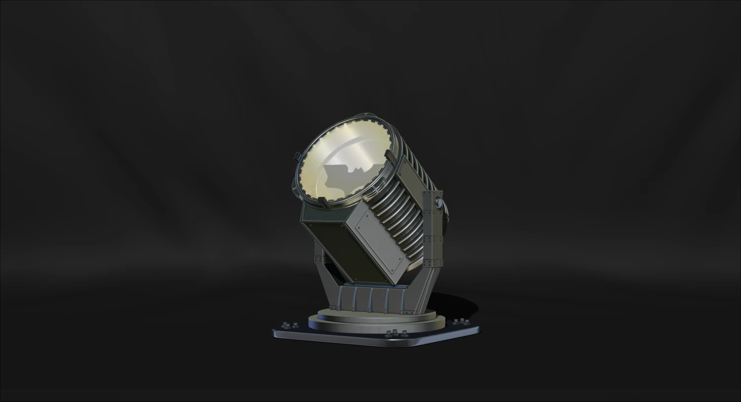 Batman Signal Searchlight Lamp Miniature Assembly File STL-OBJ for 3D Printing 3D Print Model .c4d .max .obj .3ds .fbx .stl .blend 
