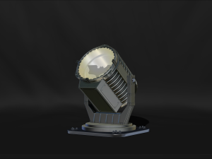 Batman Signal Searchlight Lamp Miniature Assembly File STL-OBJ for 3D Printing 3D Print Model
