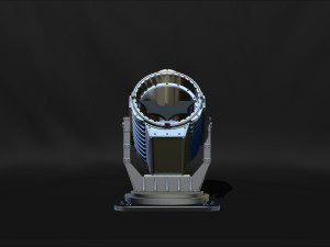 Batman Signal Searchlight Lamp Miniature Assembly File STL-OBJ for 3D Printing 3D प्रिंट मॉडल