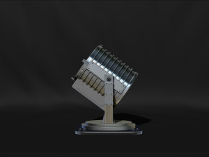 Batman Signal Searchlight Lamp Miniature Assembly File STL-OBJ for 3D Printing 3D प्रिंट मॉडल