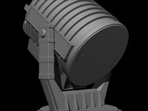 Batman Signal Searchlight Lamp Miniature Assembly File STL-OBJ for 3D Printing 3D प्रिंट मॉडल