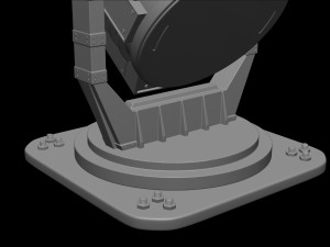 Batman Signal Searchlight Lamp Miniature Assembly File STL-OBJ for 3D Printing 3D प्रिंट मॉडल