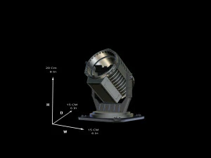 Batman Signal Searchlight Lamp Miniature Assembly File STL-OBJ for 3D Printing 3D Print Model