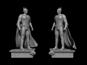 Batman the dark Knight Model Printing Miniature Assembly File STL OBJ MTL for 3D Printing 3D 프린트 모델