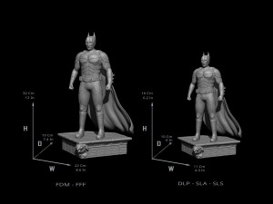 Batman the dark Knight Model Printing Miniature Assembly File STL OBJ MTL for 3D Printing 3D 프린트 모델
