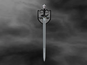 Sword Game of Thrones Jon Snow two size 120 cm 47 Inch for FDM File STL for 3D Printer 3D Model