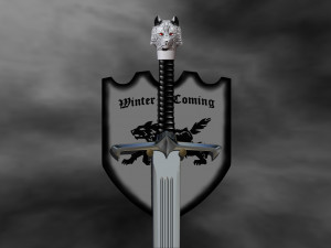 Sword Game of Thrones Jon Snow two size 120 cm 47 Inch for FDM File STL for 3D Printer 3D Model