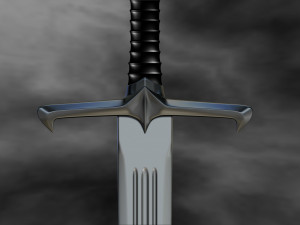 Sword Game of Thrones Jon Snow two size 120 cm 47 Inch for FDM File STL for 3D Printer 3D Model