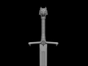 Sword Game of Thrones Jon Snow two size 120 cm 47 Inch for FDM File STL for 3D Printer 3D Model