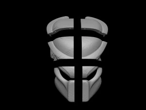 Predator Mask 1987 Jungle Hunter File STL OBJ for 3D Printing 3D Print Model