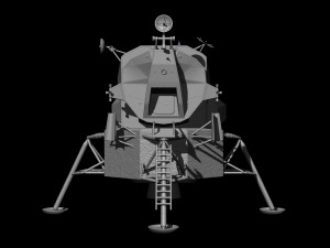 Lunar Module Apollo 11 STL-OBJ files for 3D printers Modèles 3D en vedette