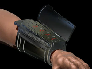 Predator Gauntlet Forearm Left scale 11 File STL-OBJ for 3D printer 3D Print Model