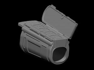 Predator Gauntlet Forearm Left scale 11 File STL-OBJ for 3D printer 3D Print Model
