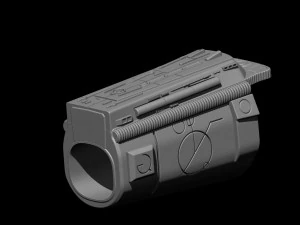 Predator Gauntlet Forearm Left scale 11 File STL-OBJ for 3D printer 3D Print Model