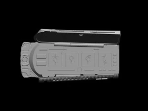 Predator Gauntlet Forearm Left scale 11 File STL-OBJ for 3D printer 3D Print Model