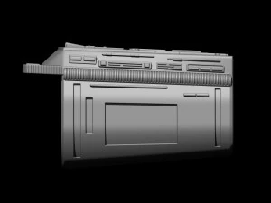 Predator Gauntlet Forearm Left scale 11 File STL-OBJ for 3D printer 3D Print Model
