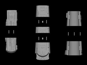 Predator Gauntlet Forearm Left scale 11 File STL-OBJ for 3D printer 3D Print Model