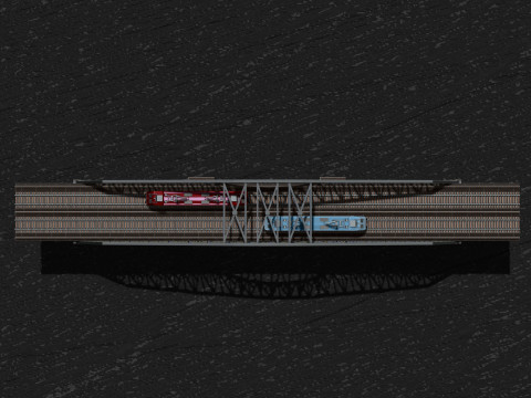 Model bridge H0 scale trains Baltimore bridge reproduction Francis Scott Key Bridge File STL-O 3D Print Model