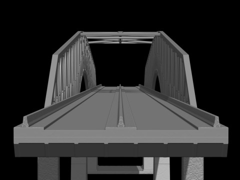 Model bridge H0 scale trains Baltimore bridge reproduction Francis Scott Key Bridge File STL-O 3D Print Model