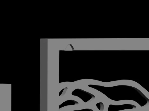 Painting minimalist art deco abstract figure File STL - OBJ for 3D Printing 3D Model