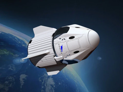 Archivo de impresi&oacute;n del modelo SpaceX Crew Dragon STL - OBJ para impresi&oacute;n 3D Modelo de impresión 3D