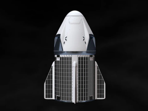 SpaceX Crew Dragon Model Printing File STL - OBJ for 3D Printing 3D Print Model