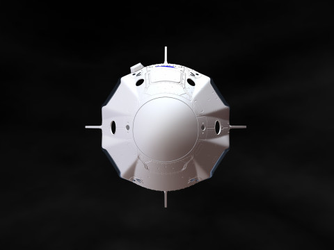 SpaceX Crew Dragon Model Printing File STL - OBJ for 3D Printing 3D Baskı Modeli