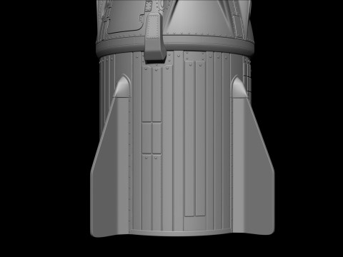 SpaceX Crew Dragon Model Printing File STL - OBJ for 3D Printing 3D Baskı Modeli