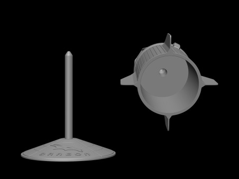 SpaceX Crew Dragon Model Printing File STL - OBJ for 3D Printing 3D Baskı Modeli