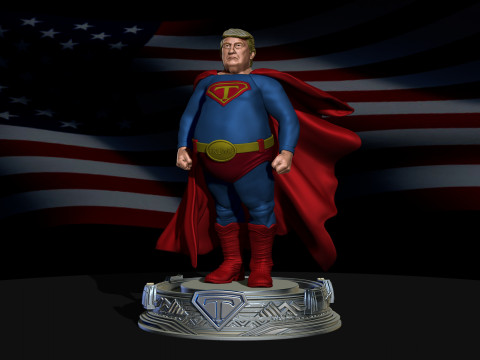 Super Trump Model Printing Miniature Assembly File STL OBJ for 3D Printing 3D Print Model