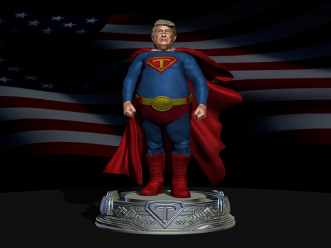 Super Trump Model Printing Miniature Assembly File STL OBJ for 3D Printing 3D-Druckmodell