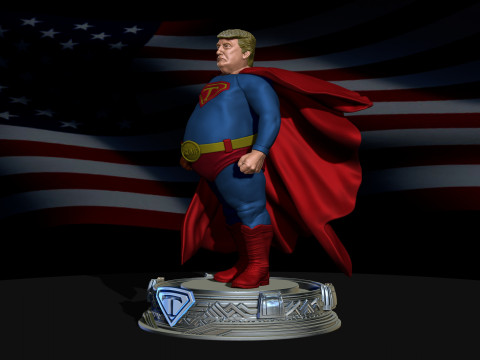 Super Trump Model Printing Miniature Assembly File STL OBJ for 3D Printing 3D-Druckmodell