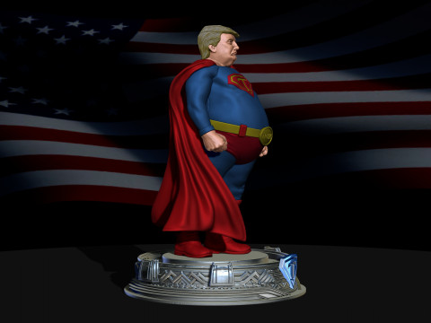Super Trump Model Printing Miniature Assembly File STL OBJ for 3D Printing 3D-Druckmodell