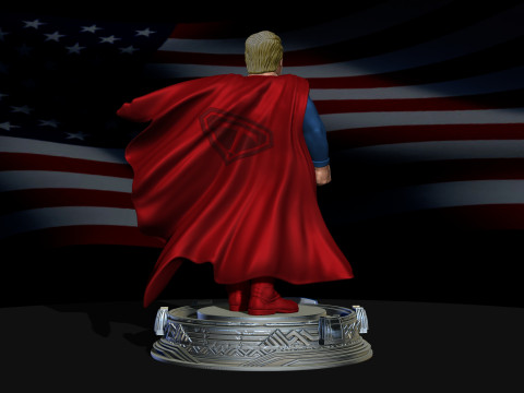 Super Trump Model Printing Miniature Assembly File STL OBJ for 3D Printing 3D-Druckmodell