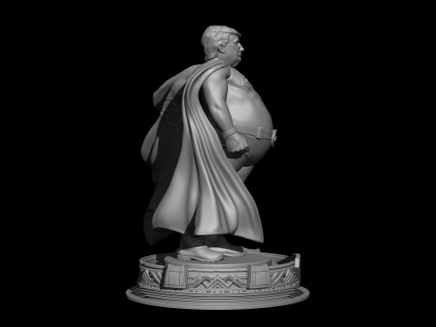 Super Trump Model Printing Miniature Assembly File STL OBJ for 3D Printing 3D-Druckmodell