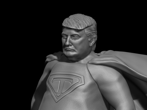 Super Trump Model Printing Miniature Assembly File STL OBJ for 3D Printing 3D-Druckmodell